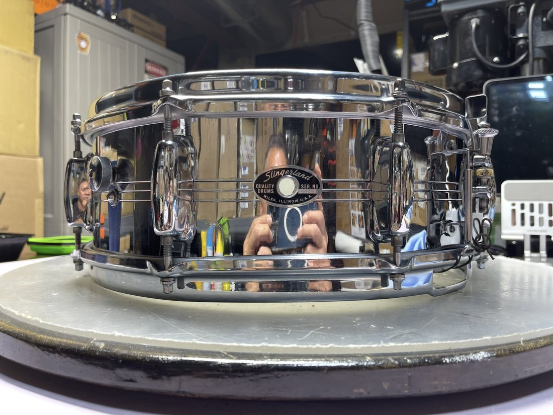 Slingerland Festival snare drum after restoration